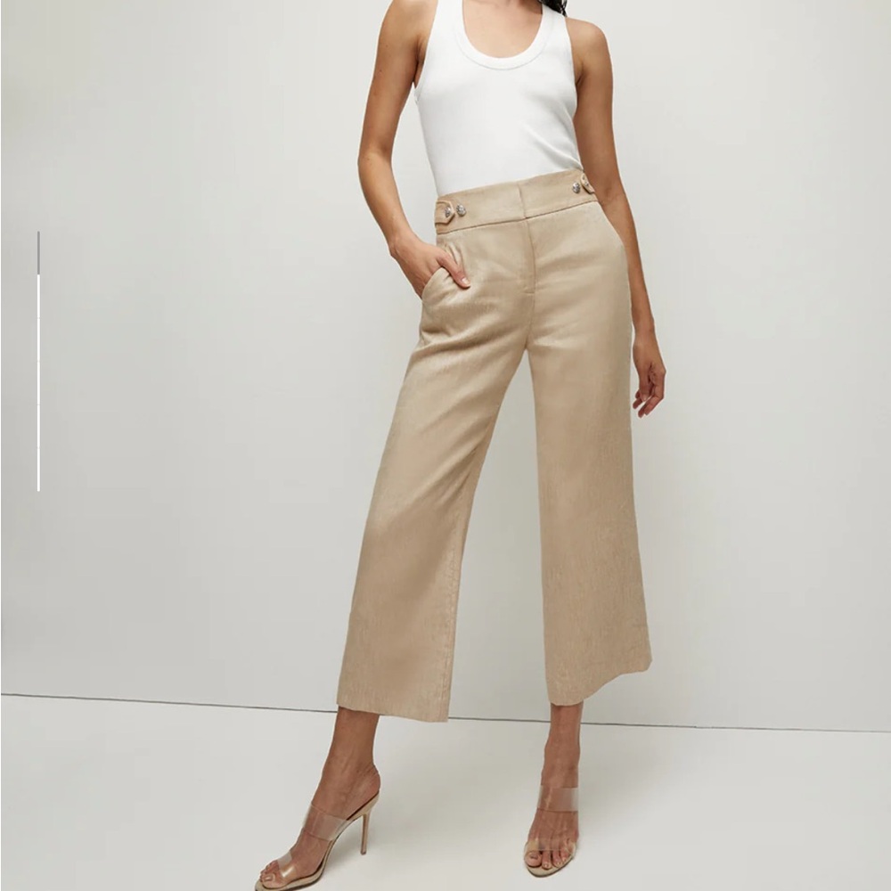 Meet the Renzo’s linen sister—the Aubrie pant.